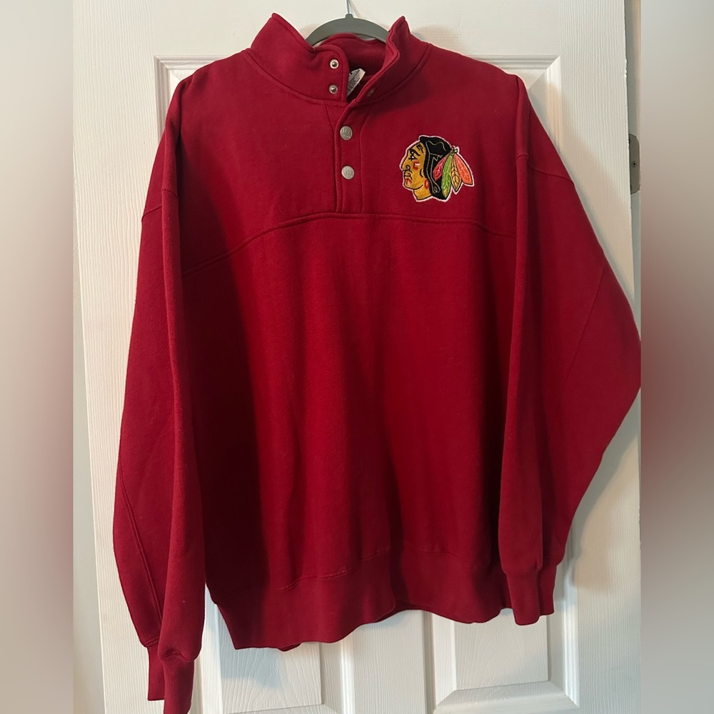Vintage Lee Sport Blackhawks Pullover XL